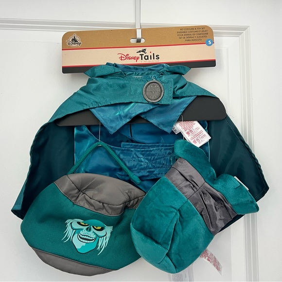 NWT Disney Tails Hatbox Ghost Pet Costume and Toy Set, The Haunted Mansion - Picture 2 of 7